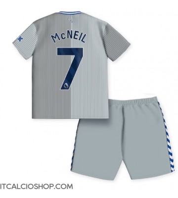 Everton Dwight McNeil #7 Terza Maglia Bambino 2023-24 Manica Corta (+ Pantaloni corti)
